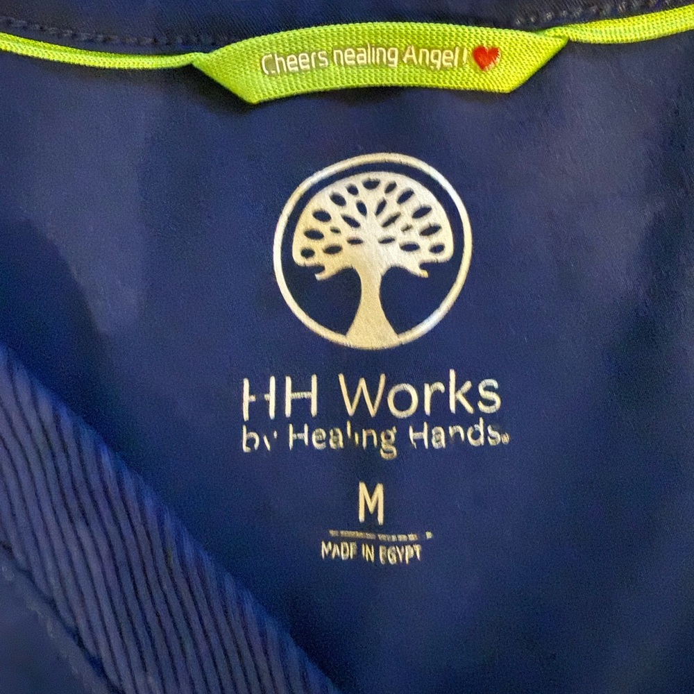 Healing Hands Navy Blue Top